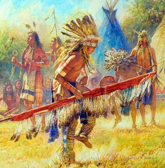 Image Du Tableau Amérindiens De Haig Le Hay | Amerindien destiné Amérindien Histoire