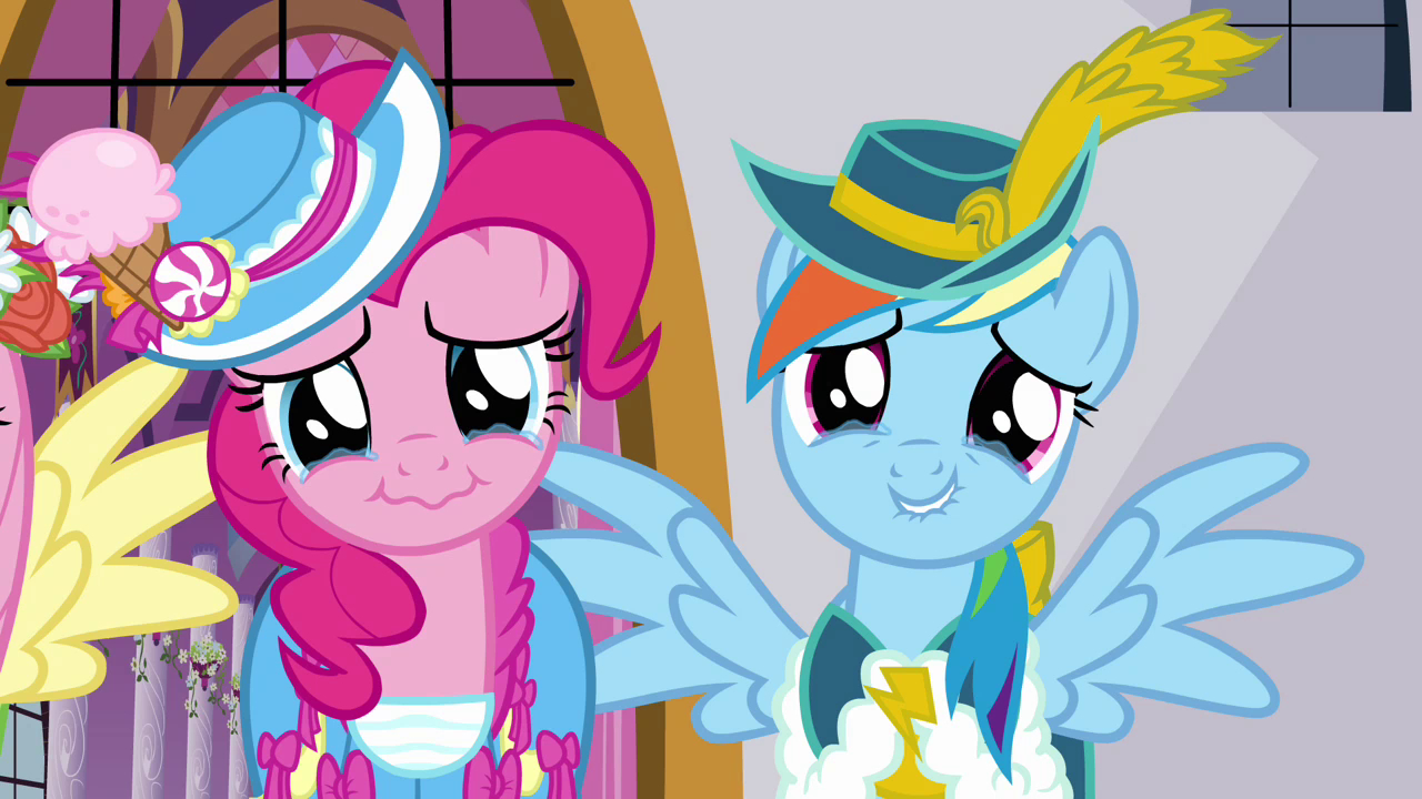 Image - Pinkie Pie And Rainbow Dash About To Cry S03E13 intérieur My Little Pony Rainbow Dash Pinkie Pie