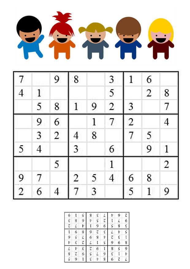 Image Sudoku - Enfants - Images Gratuites À Imprimer intérieur Sudoku Enfant Imprimer