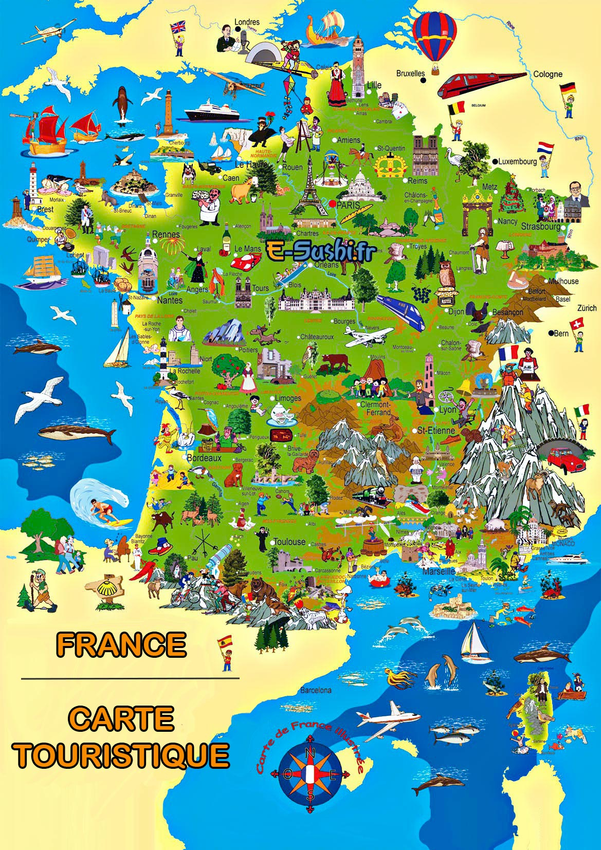 Images De Plans Et Cartes De France - Arts Et Voyages avec Petite Carte De France A Imprimer