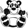 Imprime Le Dessin À Colorier De Panda concernant Panda À Colorier