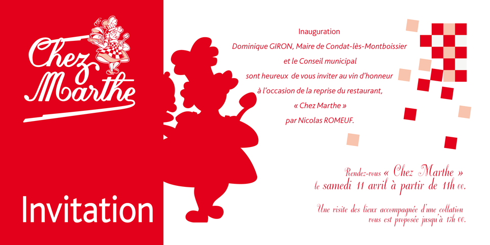 Inauguration Samedi 11 Avril 2015 ⋆ Chez Marthe encequiconcerne Carton Invitation Inauguration