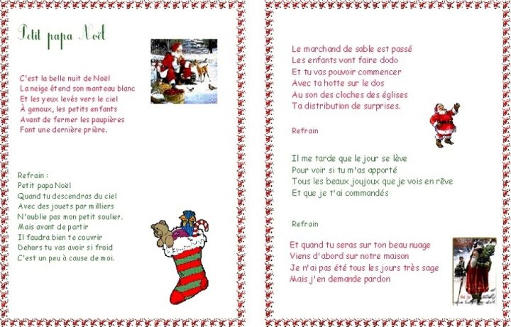 Petit Papa Noel Chanson Avec Parole | Arouisse.com