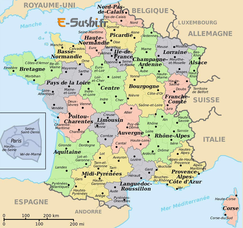 Infos Sur : Carte De La France Avec Ses Villes Principales encequiconcerne Carte De France Avec Les Villes