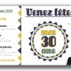 Invitation 30 Ans -2013- - Loren Chanaud Graphiste à Carton D Invitation Anniversaire Adulte