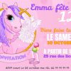 Invitation Anniversaire Pink Licorne Gratuite À tout Invitation Anniversaire En Ligne