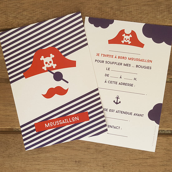 Invitation Anniversaire - Pirate | Lesfairepartsdelaure encequiconcerne Carte Invitation Anniversaire Pirate