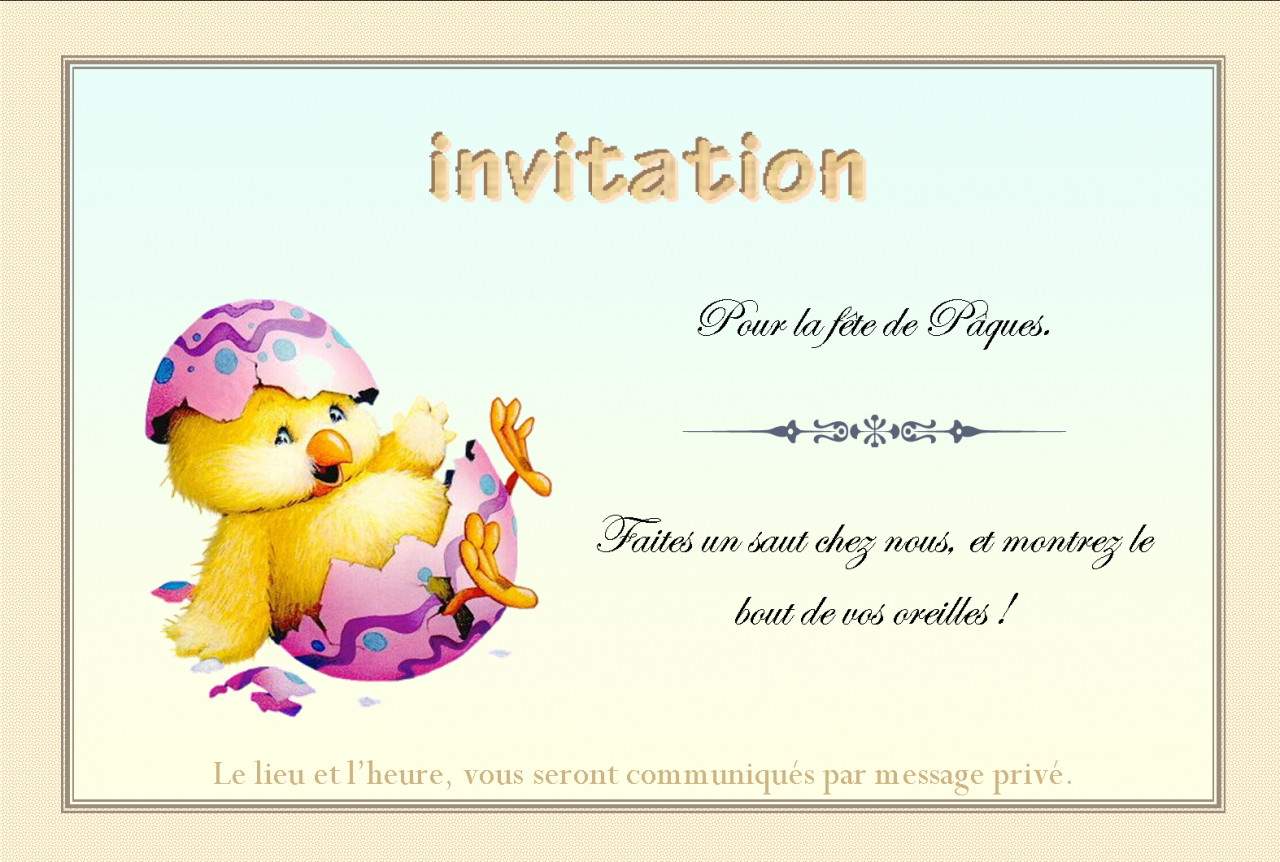Invitation encequiconcerne Carte D Invitation Virtuelle