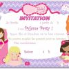 Invitation Pajama Party Imprimer Gratuite | Soirée Pyjama pour Carte Invitation À Imprimer Gratuite
