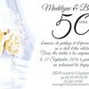 Invitations Anniversaire 50 Ans De Mariage pour Texte Pour Invitation 50 Ans De Mariage