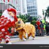 Jakarta Indonésie Janvier 2020 Les Gens Prennent Photo à Spectacle Danse Chinoise