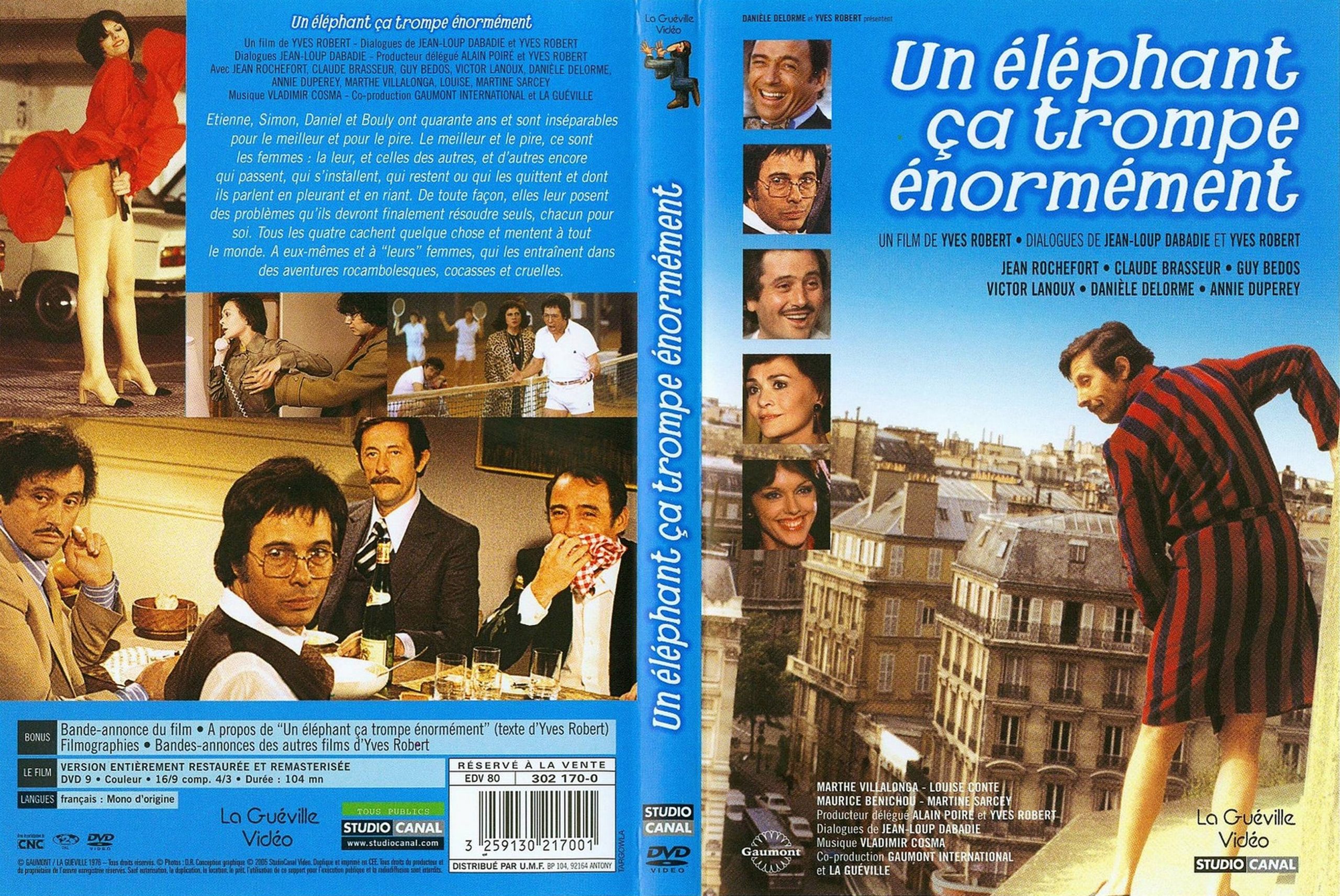 Jaquette Dvd De Un Éléphant Ca Trompe Énormément - Cinéma tout Un Éléphant Ça Trompe Énormément Musique