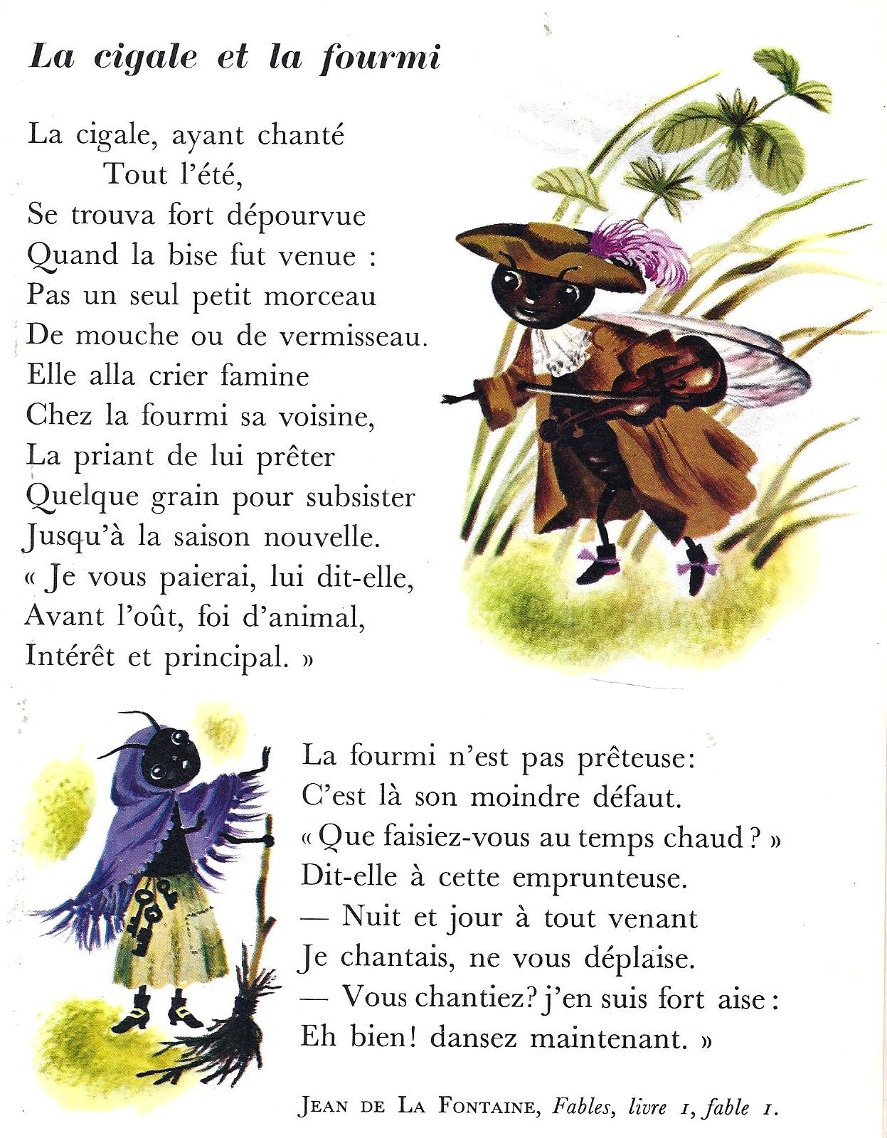 Jean De La Fontaine - La Cigale Et La Fourmi | Les Fables tout Illustration La Cigale Et La Fourmi