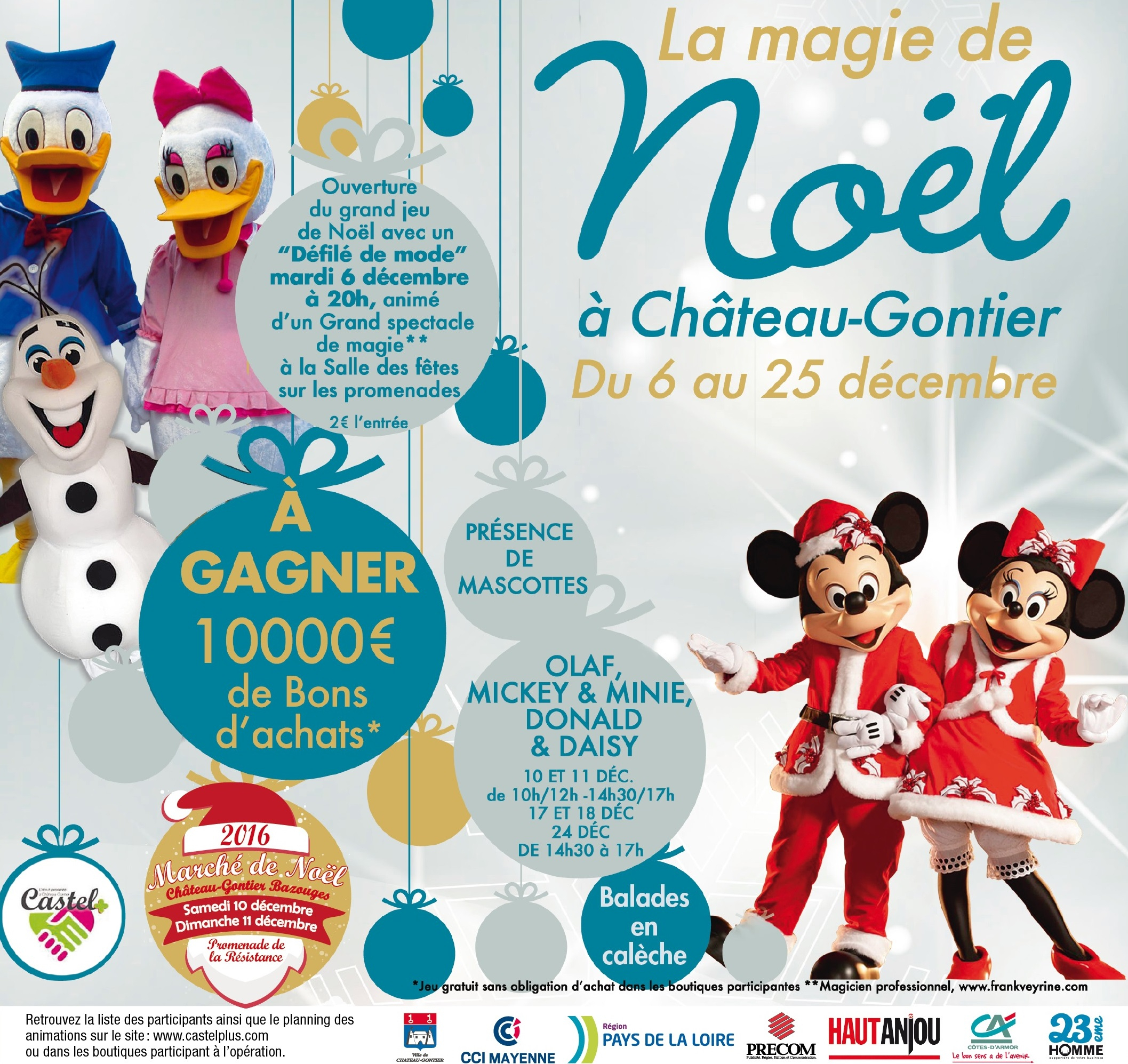 Jeu Concours Noël 2016 - Castel Shopping concernant Grand Jeu Noel Animation