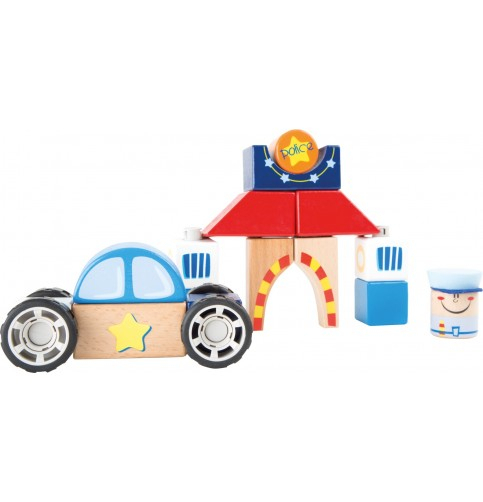 Jeu Construction Enfant : La Voiture De Police Au Commissariat serapportantà Jeux De Voiture Avec La Police