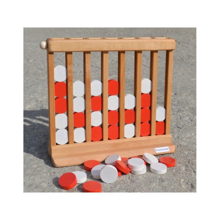 jeu puissance 4 en bois 3d