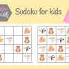 Jeu De Sudoku Pour Les Enfants Avec Des Images Et Des encequiconcerne Sudoku Animaux Maternelle