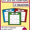 Jeu Du Morpion Fle Sur Les Conjugaisons | Conjugaison Cm1 destiné Jeux Ce2 À Imprimer