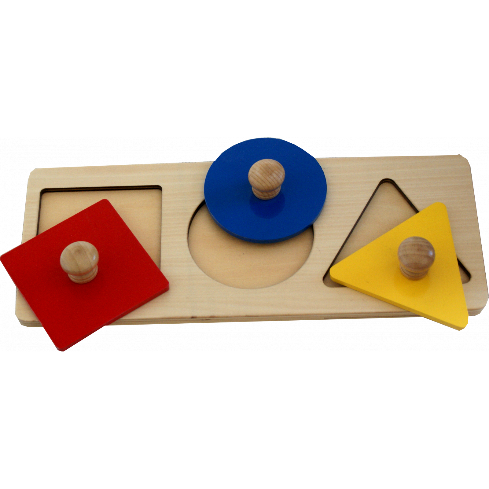 Jeu Trio Puzzle Formes Géométriques À Encastrer Montessori pour Jeu De Forme Géométrique