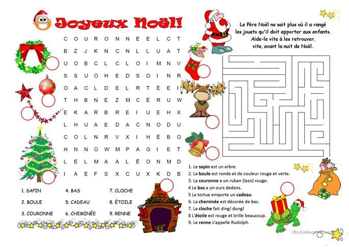 Jeux De Noël | Christmas Worksheets, Teaching French encequiconcerne Mots Croisés Noel