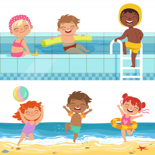 Jeux D'Eau D'Été Au Parc Aquatique, Enfants Drôles De concernant Jeux Enfant Dessin