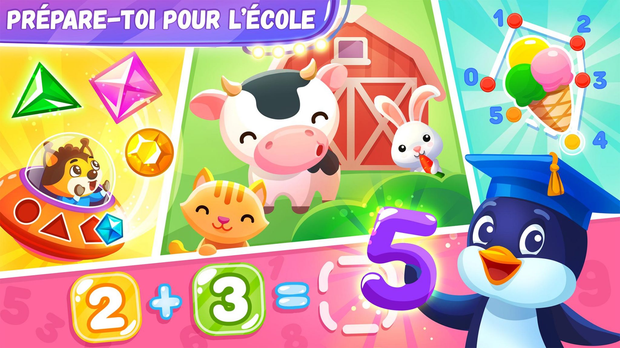 Jeux Éducatifs Pour Les Enfants De 4 6 Ans Pour Android avec Jeux Pour