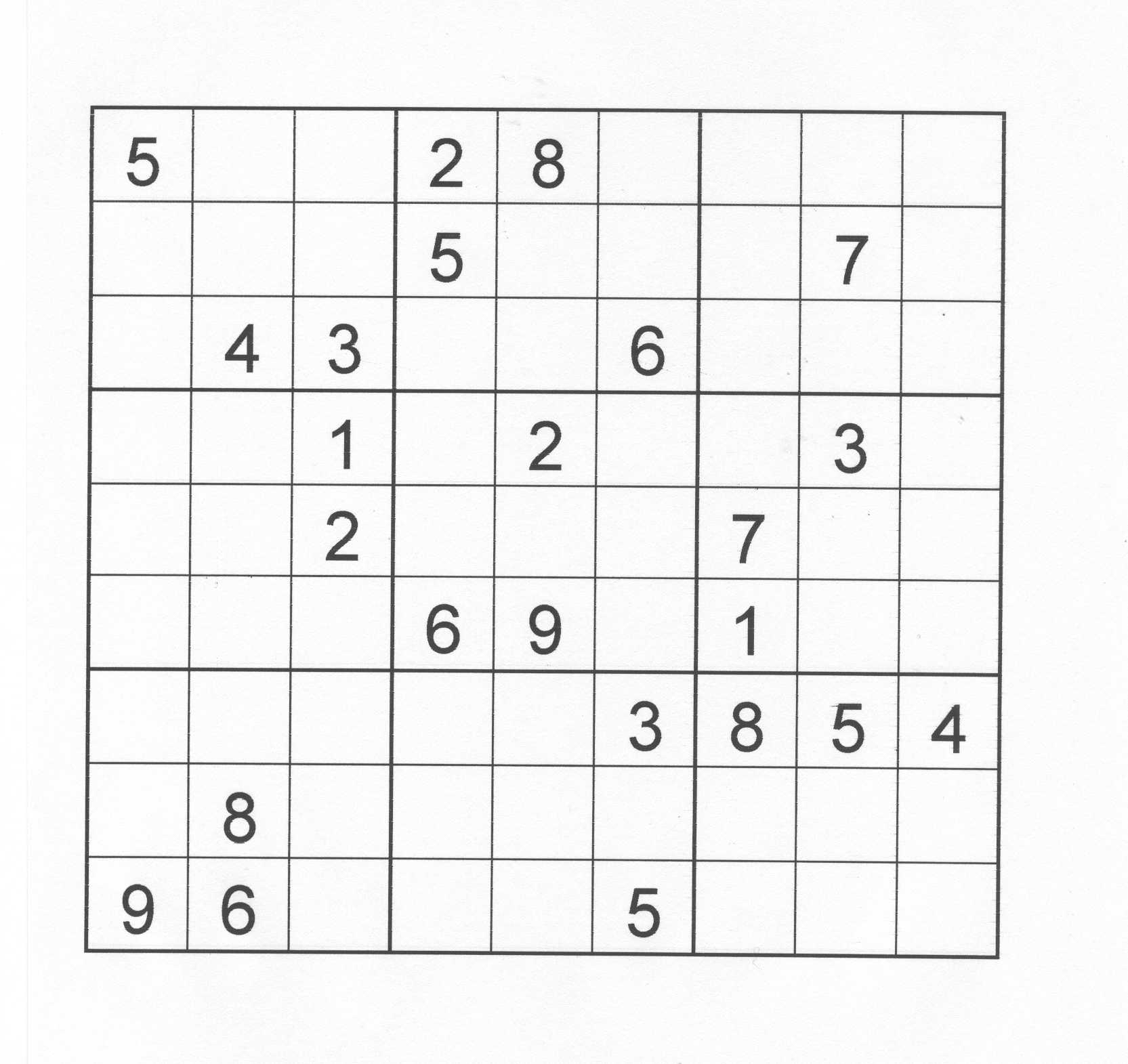 Jeux Sudoku À Imprimer - Primanyc dedans Sudoku A Imprimer