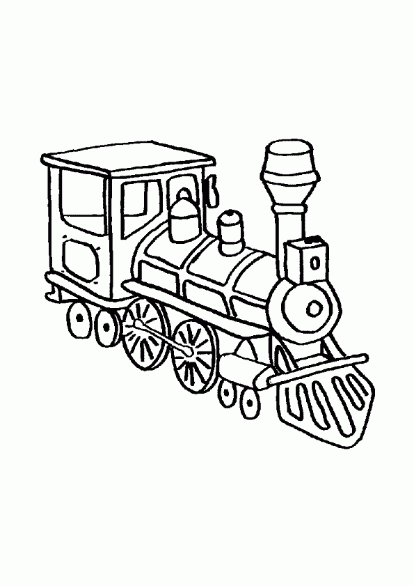 Joli Petit Train À Colorier | Coloriage Train, Coloriage à Dessin Locomotive