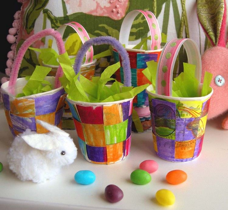 Joyeuses Pâques Avec Les 25 Idées De Bricolage Pour Enfants serapportantà Bricolage De Paques Panier