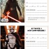 Kit Anniversaire Star Wars : Imprimez Les Cartes D à Carte D Invitation Star Wars