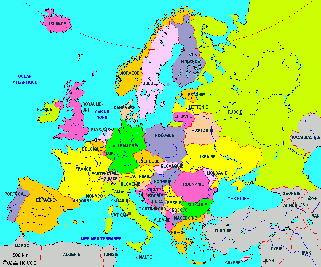 L Europe » Vacances - Guide Voyage encequiconcerne Carte De L Europe Détaillée