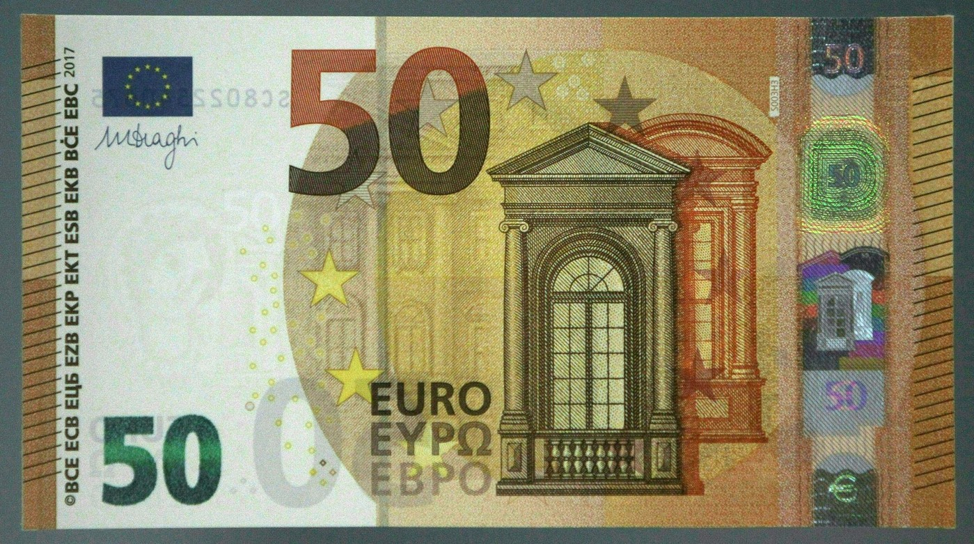 La Bce Présente Le Nouveau Billet De 50 Euros destiné Billet De 5 Euros À Imprimer
