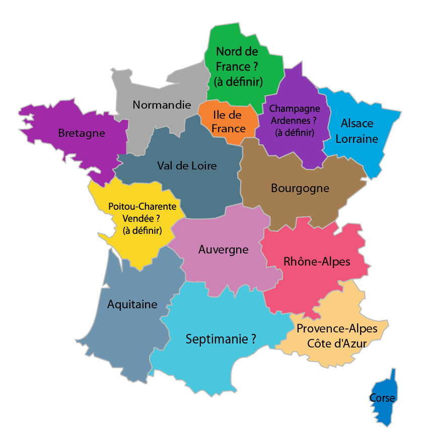 La Carte Idéale Des Régions De Francele Blog D&amp;#039;Antoine avec Nouvelles Régions Carte