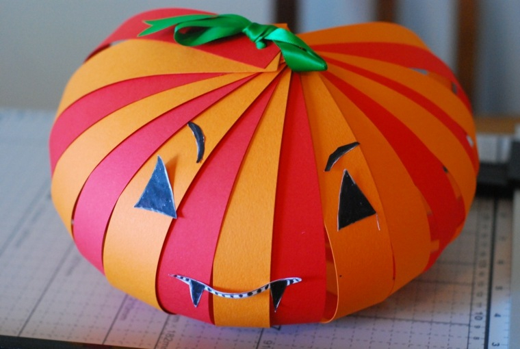 La Citrouille Artificielle : 25 Idées De Bricolage Et De pour Faire Une Citrouille D Halloween En Papier