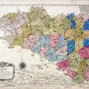 La Division De La Province De Bretagne En Cinq serapportantà Anciennes Provinces Françaises Carte