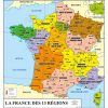La France Des 13 Régions / La France Physique - De intérieur Les 13 Régions