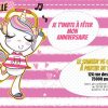 La Licorne Au Casque Audio - Invitation Anniversaire dedans Carte D Invitation En Ligne Gratuit