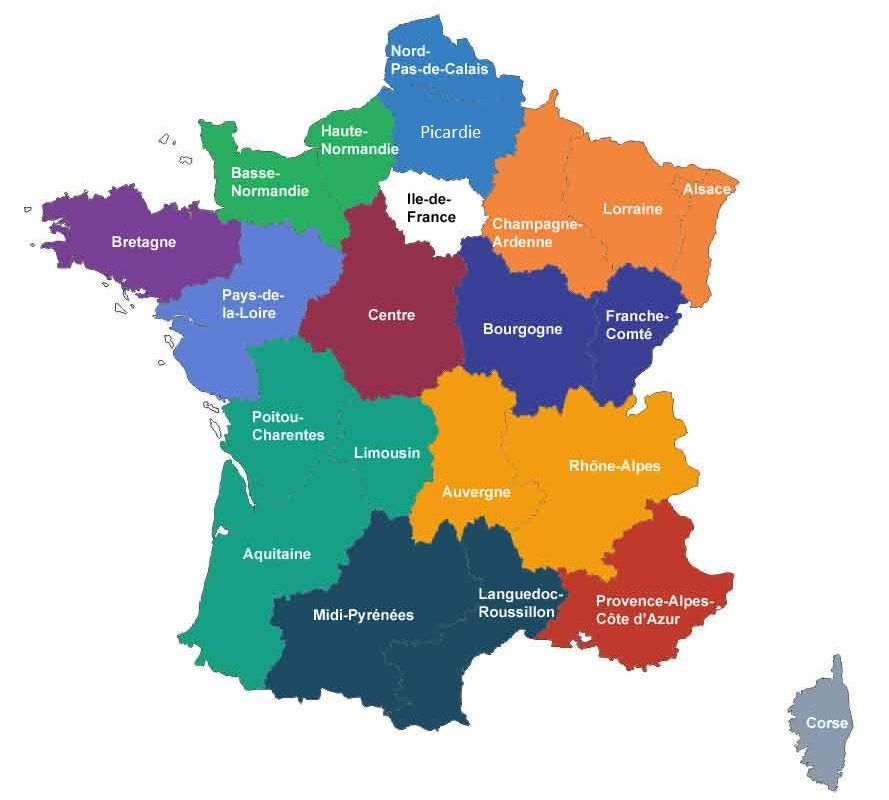 La Nouvelle Carte Des Régions De France : Toutes Les Infos dedans Carte De Region De France