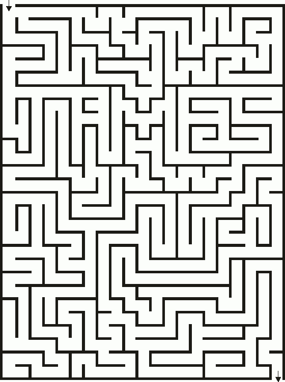 Labyrinthe À Imprimer pour Labyrinthe Difficile