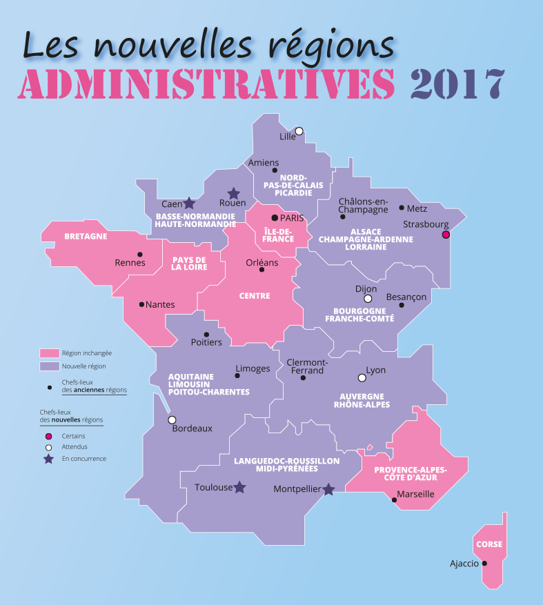 L&amp;#039;Agence De Cartographie :Tourisme, Plans De Villes dedans Carte Région France 2017