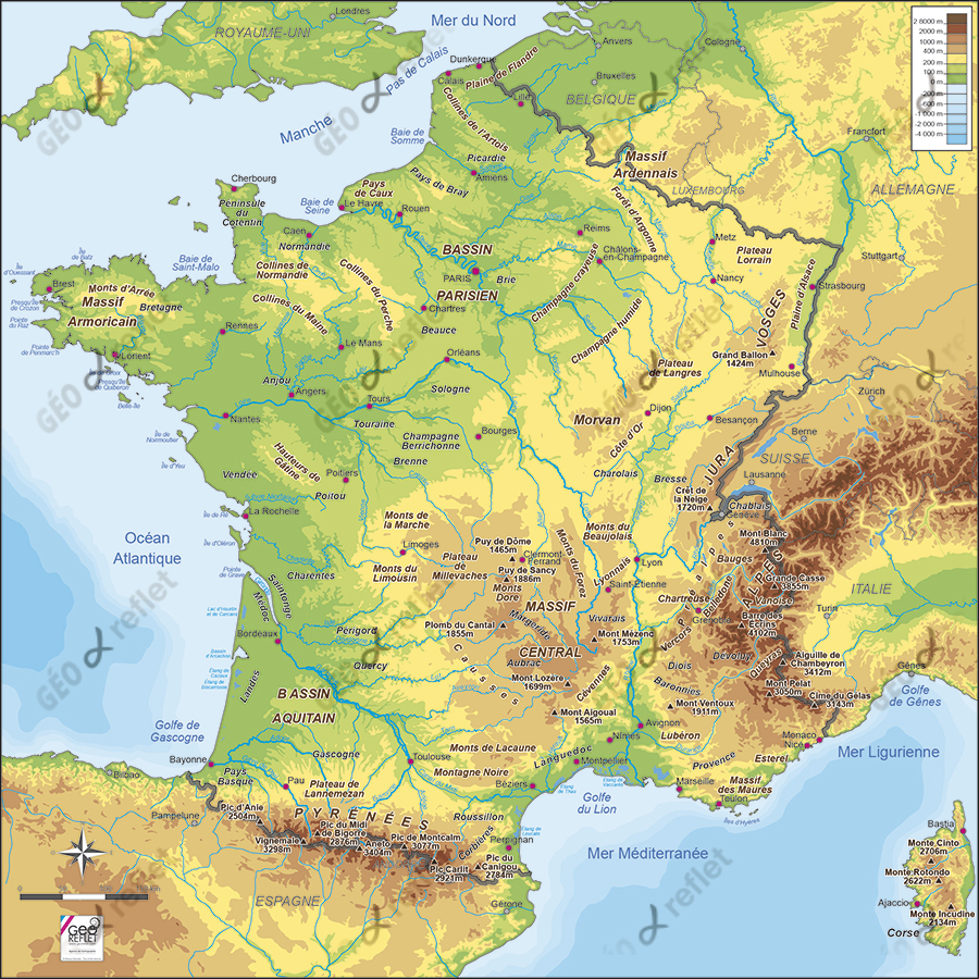 L'Agence De Cartographie :Tourisme, Plans De Villes encequiconcerne Carte De France Et Ses Régions