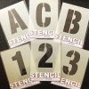 Large Alphabet Stencil Letters / Numbers 120Mm High (4 3/4 tout 3 Alphabet