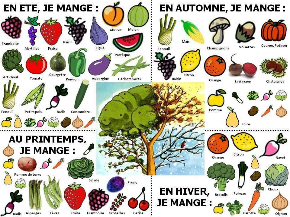 Le Cahier De Français: La Nourriture / Les Aliments concernant Lexique Fruits Et Légumes