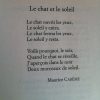 Le Chat Et Le Soleil, Maurice Carême | Proverbes Et serapportantà Poeme Maurice Careme