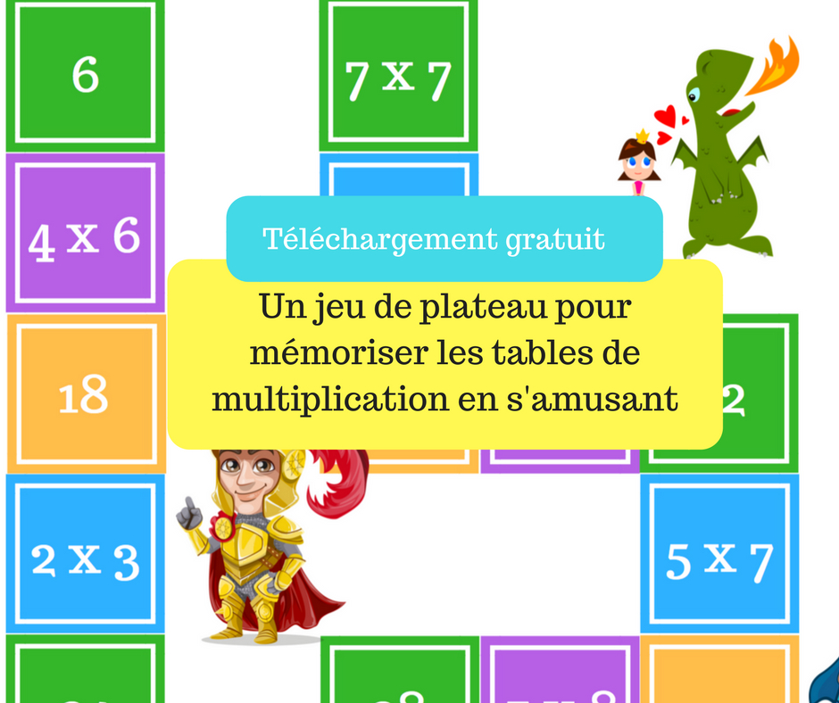 Le Jeu De Plateau Fantastique Pour Apprendre Les Tables De destiné Apprendre Les Tables De Multiplication En S Amusant