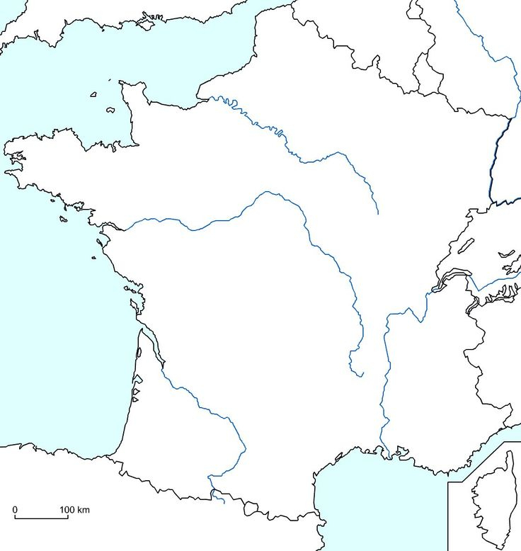 Lecon 9 La Carte De France | Géographie, Carte De France intérieur Carte De La France Vierge