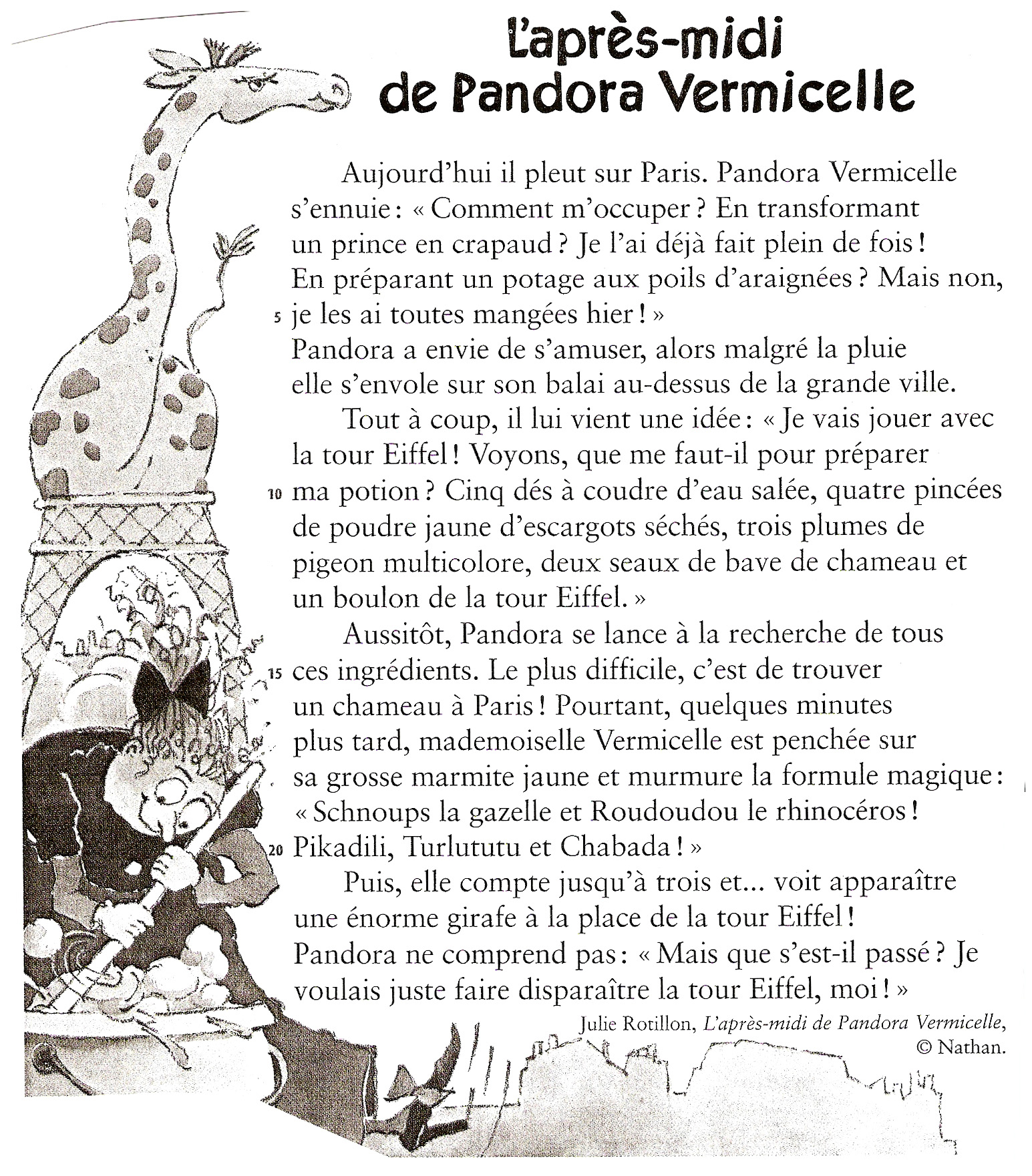 Lecture Ce1 ♦ L&amp;#039;Après-Midi De Pandora Vermicelle (Extrait concernant Texte De Theatre Gratuit A Imprimer