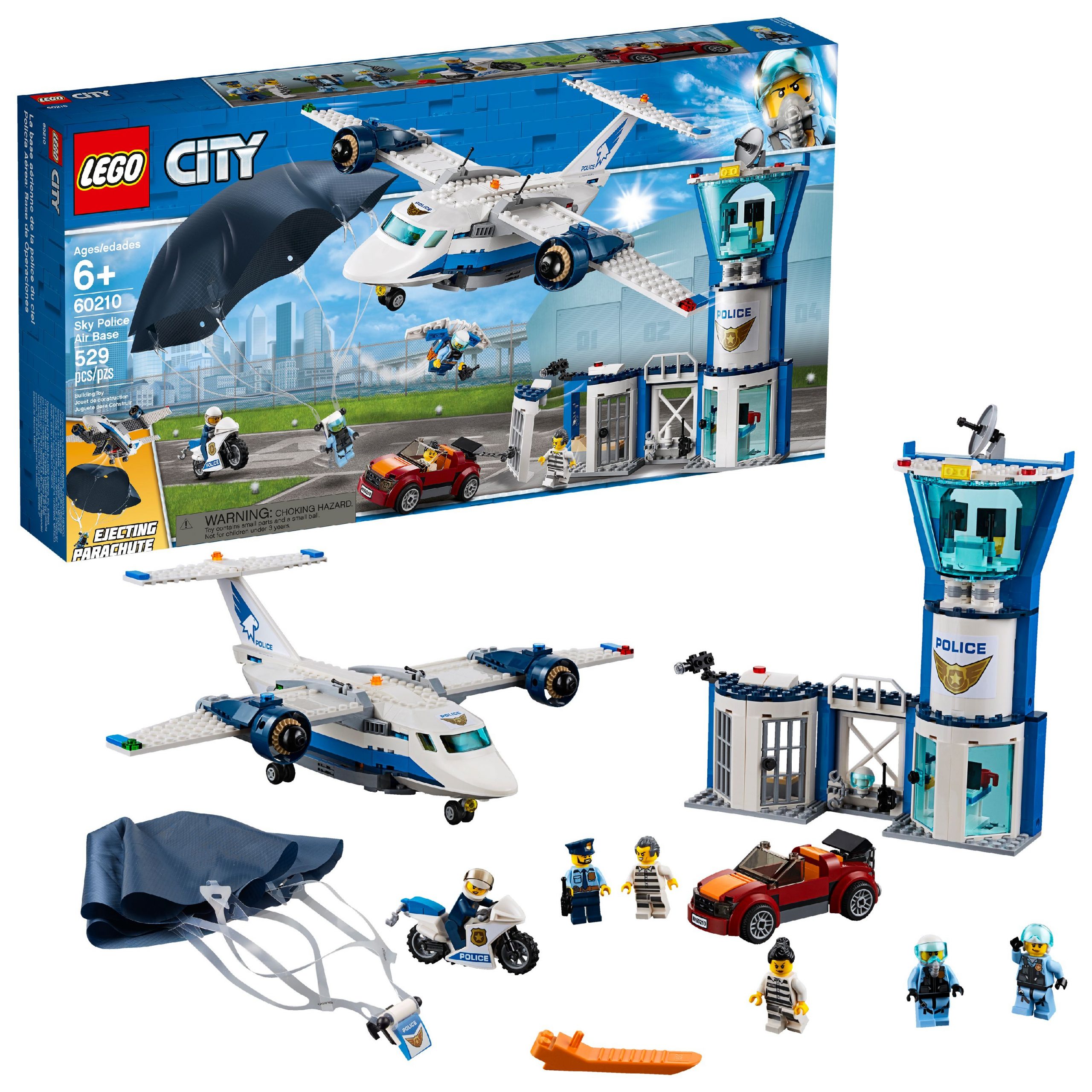 Lego City Police Sky Police Air Base 60210 - Walmart tout Dessin Animé Lego City Police