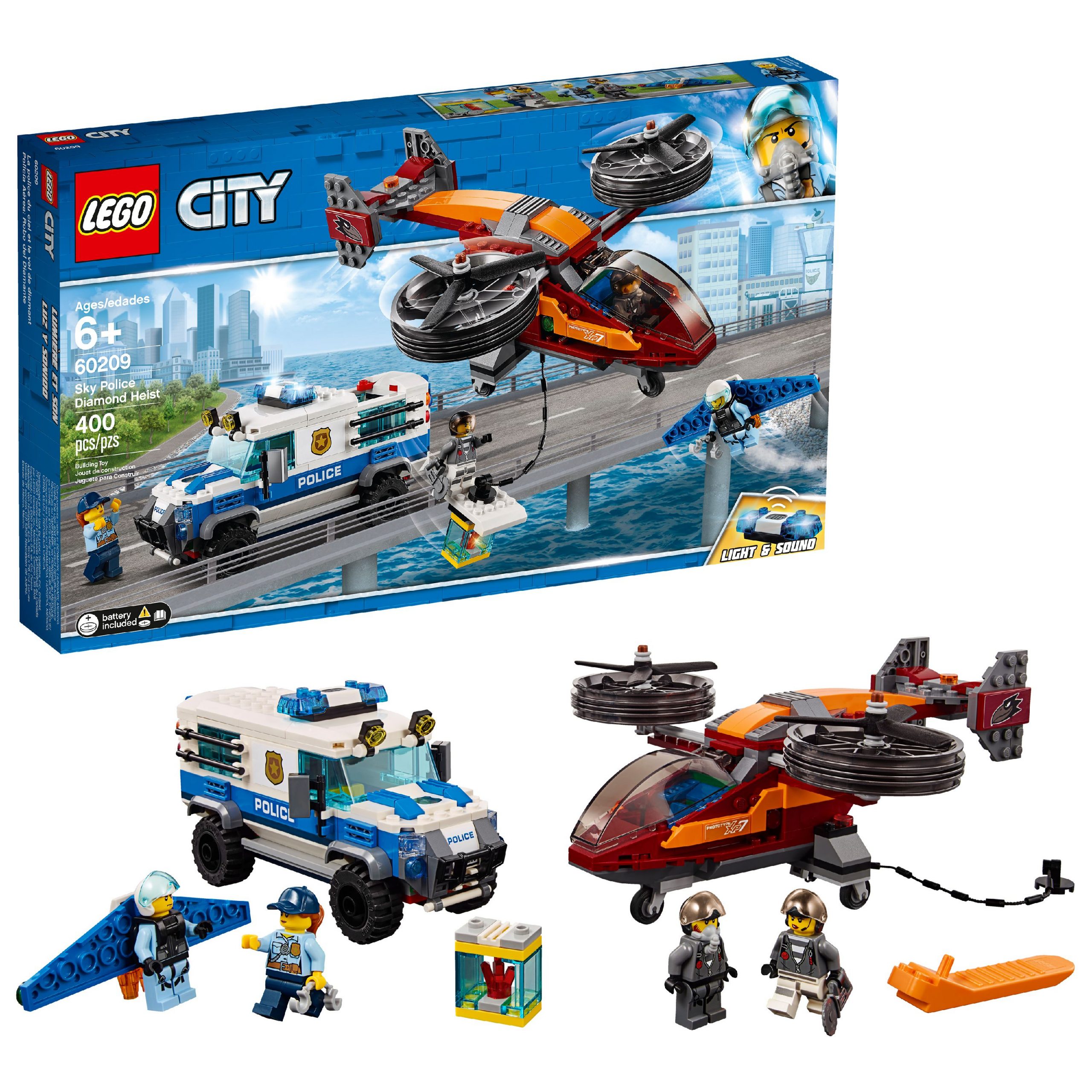 Lego City Police Sky Police Diamond Heist 60209 Police serapportantà Dessin Animé Lego City Police