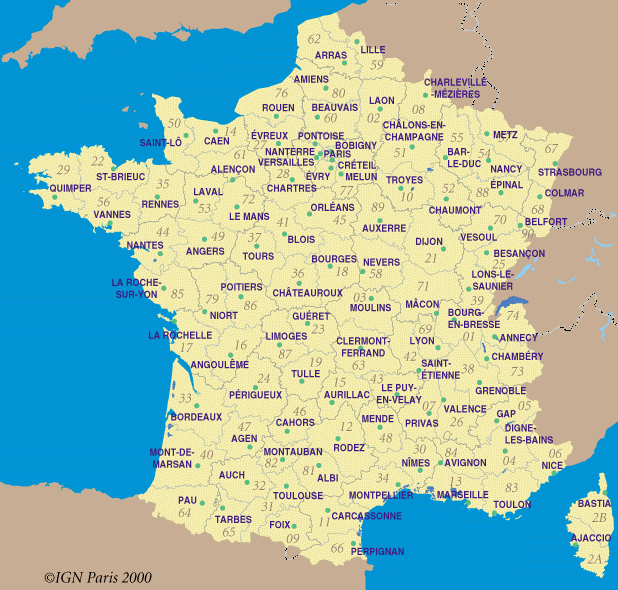 Les Cartes De France avec Carte Et Ville De France